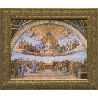 Disputation of the Holy Eucharist Canvas - Standard Gold Framed Art Disputation of the Holy Eucharist Canvas - Standard Gold Framed Art