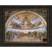 Disputation of the Holy Eucharist Canvas - Ornate Dark Framed Art Disputation of the Holy Eucharist Canvas - Ornate Dark Framed Art