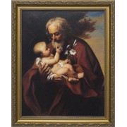 Saint Joseph (Older) Church-Sized Framed Canvas Art