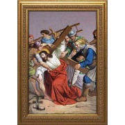 Stations of the Cross framed giclee canvas Church Size (Complete Set of 14)