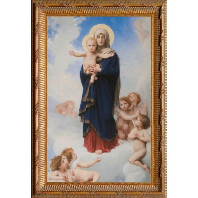 Notre Dame des Anges by Bouguereau Church-Sized Framed Canvas -  - NWC-913