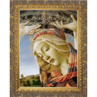 Madonna of the Magnificat (Detail) Canvas - Ornate Gold Framed Art Madonna of the Magnificat (Detail) Canvas - Ornate Gold Framed Art