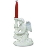 Angel Candleholder - Right 4in. High - Carrara Marble Statue