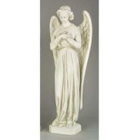 Angel Cari - Cross - 25in. Fiberglass Indoor/Outdoor Statue