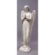 Angel Cari Hands Prayer 21in. - Fiberglass - Outdoor Statue