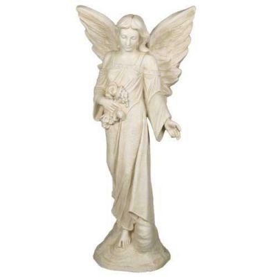 Angel Flora 38 Inch Fiberglass Indoor/Outdoor Statue/Sculpture -  - F7863