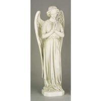 Angel In Cari - Pray - 25in. - Fiberglass - Outdoor Statue
