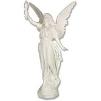 Angel Of Light 27 Inch Fiberglass Indoor/Outdoor Garden Statue