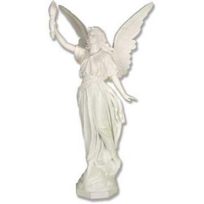 Angel Of Light 27 Inch Fiberglass Indoor/Outdoor Garden Statue -  - F7437-WH