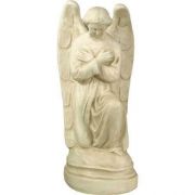 Angel St Anne Hands Cross 21in. - Fiberglass - Outdoor Statue