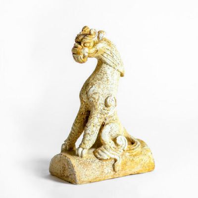 Asian Dragon Tile 15in. - Fiber Stone Resin - Indoor/Outdoor Statue -  - FS7380