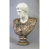 Augustus Caesar (2 Tone) Armor 24in. - Fiberglass - Ind/Outdoor Statue