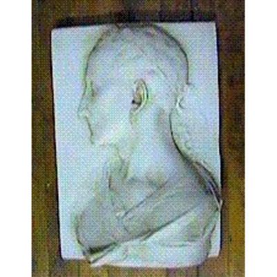 Augustus Caesar Plaque 17in. - Fiberglass - Outdoor Statue -  - F68981