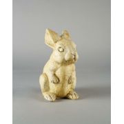 Baby Girl Bunny 8in. High Fiber Stone Resin Indoor/Outdoor Statue