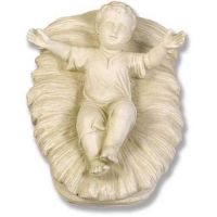 Baby Jesus In Manger 9in. - Fiberglass - Indoor/Outdoor Statue