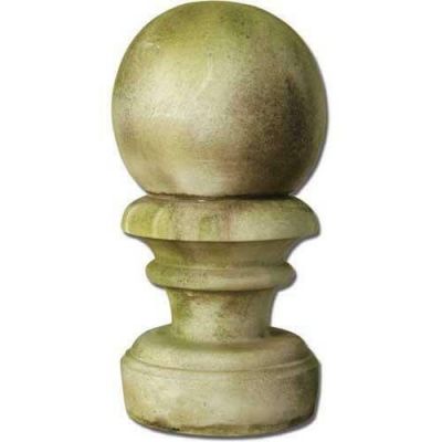 Ball Finial Britannia 18in. Fiber Stone Resin Indoor/Outdoor Statue -  - FS8425