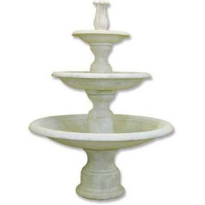 Balustrade 3 Tier Fountain - Fiber Stone Resin - Indoor/Outdoor Statue -  - FS0151