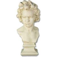 Beethoven Bust 26in. - Fiberglass - Indoor/Outdoor Garden Statue