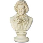 Beethoven Bust - 21in. - Fiberglass - Indoor/Outdoor Statue
