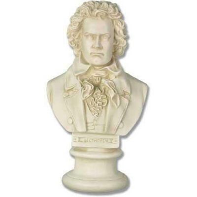 Beethoven Bust 17in. - Fiberglass - Indoor/Outdoor Garden Statue -  - F125