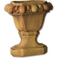 Belgian Ornamental Urn 16in. - Fiber Stone Resin - Outdoor Statue