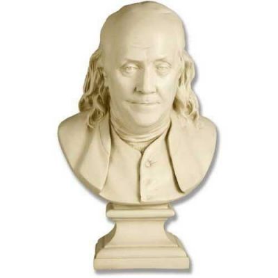 Benjamin Franklin Bust Houdon 23in. - Fiberglass - Outdoor Statue -  - F185