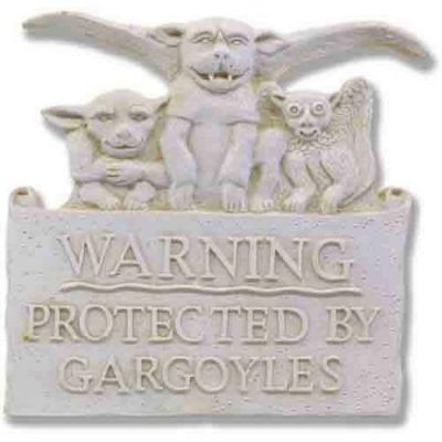 Beware Of Gargoyles 8in. - Fiberglass - Indoor/Outdoor Statue -  - F1558