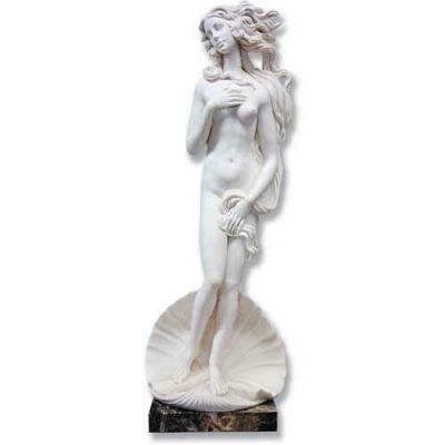 Birth Of Venus - Santini 17in. High, Carrara Marble Statue -  - 100570