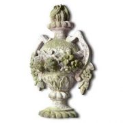 Blossoming Wall Urn 24in. - Fiber Stone Resin - Indoor/Outdoor Statue