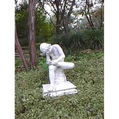 Boy w/Thorn 33in. - Fiberglass - Indoor/Outdoor Garden Statue -  - F33