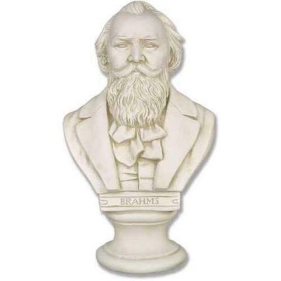 Brahms Bust 17 Inch Fiberglass Indoor/Outdoor Statue/Sculpture -  - F7416