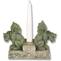 Brent Candleholder 5in. - Fiber Stone Resin - Indoor/Outdoor Statue