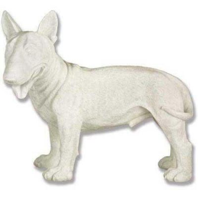 Bull Terrier 19in. White - Fiberglass - Indoor/Outdoor Statue -  - F7344-WH