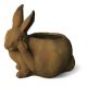 Bunny Pot Scratching - Fiber Stone Resin - Indoor/Outdoor Statue -  - FS8710