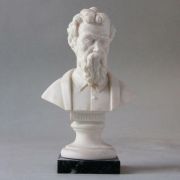 Bust Of Michelangelo - Carrara Marble Indoor Statue