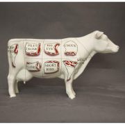 Butchers Cow Chart - Fiberglass - Indoor/Outdoor Garden Statue