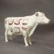 Butchers Cow Chart - Fiberglass - Indoor/Outdoor Garden Statue -  - F8758