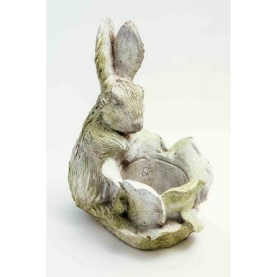 Cabbage Patch Rabbit Fiber Stone Resin Outdoor Garden Statue/Sculpture -  - FS10175