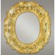 Carved Thick Mirror Small 26in. Fiberglass Outdoor Wall Mount Statue -  - F7483