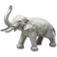 Charging Elephant 12in. - Fiberglass - Indoor/Outdoor Statue