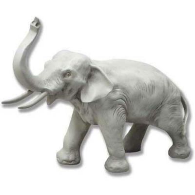 Charging Elephant 12in. - Fiberglass - Indoor/Outdoor Statue -  - F277