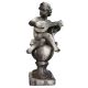 Cherub On Finial Mandolin 39in. Fiber Stone Resin In/Outdoor Statue -  - FSDS166
