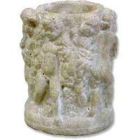 Cherub Pencil Holder 7in. - Fiber Stone Resin - Indoor/Outdoor Statue