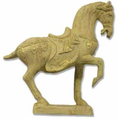 China Horse 16in. - Fiberglass Resin - Indoor/Outdoor Garden Statue -  - HF695