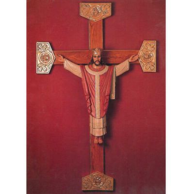 Christ The King 36in. High /No Cross - Fiberglass - Statue -  - F24128RLC