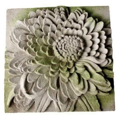 Chrysanthemum Plaque Fiber Stone Resin Indoor/Outdoor Garden Statue -  - FS8742