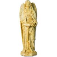 Church Holy Water Bowl Font Angel 25in. Fiberglass Outdoor Statue