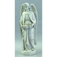 Church Holy Water Bowl Font Angel 50in. Fiberglass Outdoor