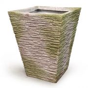 Coarse Pot Large. 20in. A Fiber Stone Resin Indoor/Outdoor Statue
