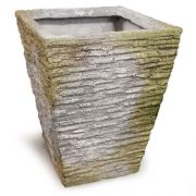Coarse Pot Medium 17in. High B - Fiber Stone Resin - Outdoor Statue